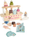 Wooden Ice Cream Toys for Toddlers 3-5, Pretend Popsicles Play Set for