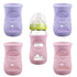 QinSuiKai 4 Pack Silicone Sleeves for Avent Natural Glass Baby Bottles, Anti Breakage