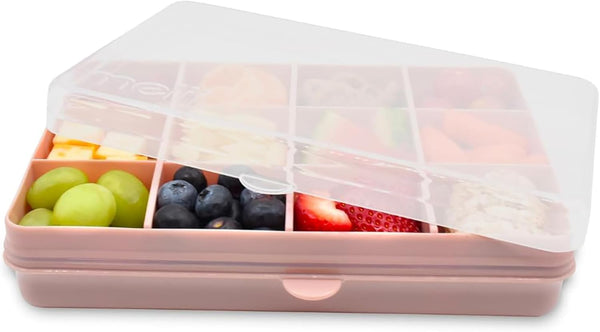 melii Snackle Box, Divided Snack Container for Kids, Food Storage with Removable Dividers, Arts & Crafts, 12