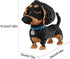 Mini Dog Building Blocks Pet Toy Bricks - Micro Mini 3D Puzzle Building Blocks Set for Kids or Adults (Black Dog
