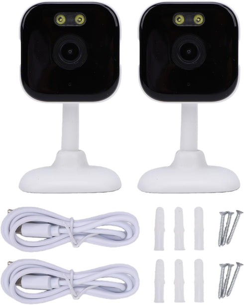 Pomya 3MP 2K WiFi Security Camera, HD Indoor Camera with PIR Motion Detection Human Tracking, Two Way Audio Night