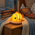 3-Level Cute Clownfish Night Light - Silicone Pat Pat Lamp with Brightness Adjustment, Timer Function, Rechargeable