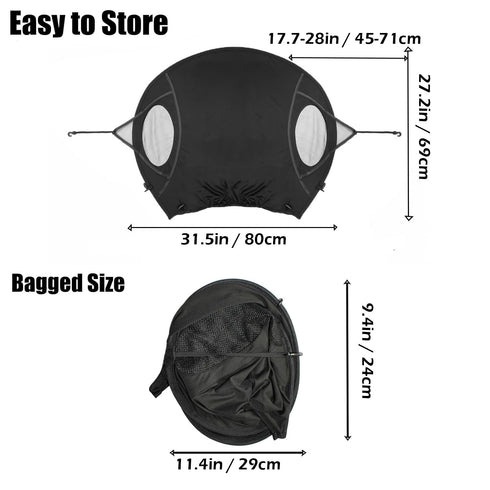 generic Universal Stroller Sun Cover UV Protection Baby Stroller Sun Shade Buggy Pram Sun Rain Shade Blackout Blind