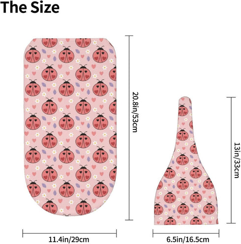 Sets Ladybugs Hearts Flowers Newborn Swaddle Blankets Hat Soft Baby Receiving Blanket Swaddle Sack for Baby Shower