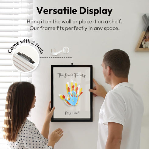 Kaciola Family Handprint Kit, DIY Newborn Keepsake Frame, Baby Hand and Footprint Kit, Unique New Baby Gift for Mothers