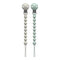 Dr. Brown's Silicone Pacifier Clips, Universal Fit Strap for Pacifiers, Green/Gray, BPA