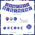 Galaxy Birthday Party Decorations for Kids, Happy Birthday Banner, Outer Space Metallic Balloons, Planet Star Cake