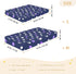 CZXW 52" 28" Polka Dots Purple White Crib Sheets Fitted x Natural Cotton Soft & Breathable for Baby Crib Mattress