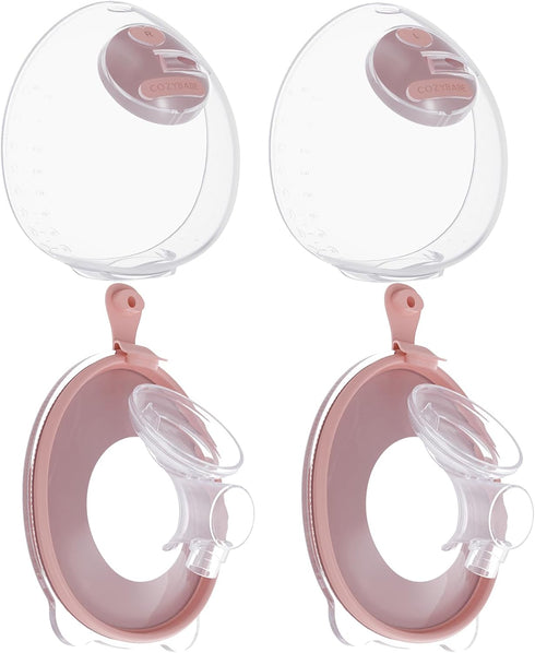CozyBabe 2pcs Double-Sealed Collector+Flange 24mm Set Compatible with Medela Symphony Breast Pump, Replacement