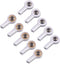 BONRI 10Pcs ShareGoo Aluminum M2 Tie Rod End Ball Joint Link Ball Head
