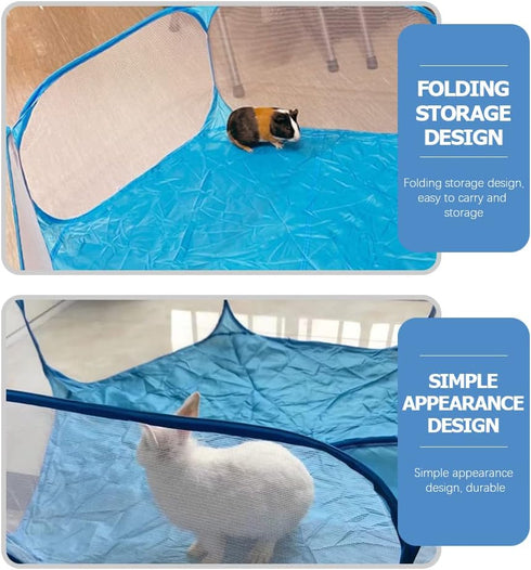 LUOZZY Foldable Baby Playpen, Safe Fence with Anti-Slip Bases for Indoor Outdoor Use, 47 Inch