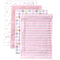 Luvable Friends Unisex Baby Cotton Flannel Receiving Blankets, Pink Stripe, 4-Pack
