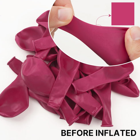 PartyWoo, 120 pcs 5 Inch Hot Pink Balloons for Birthday, Wedding, Baby Shower, Bachelorette Party