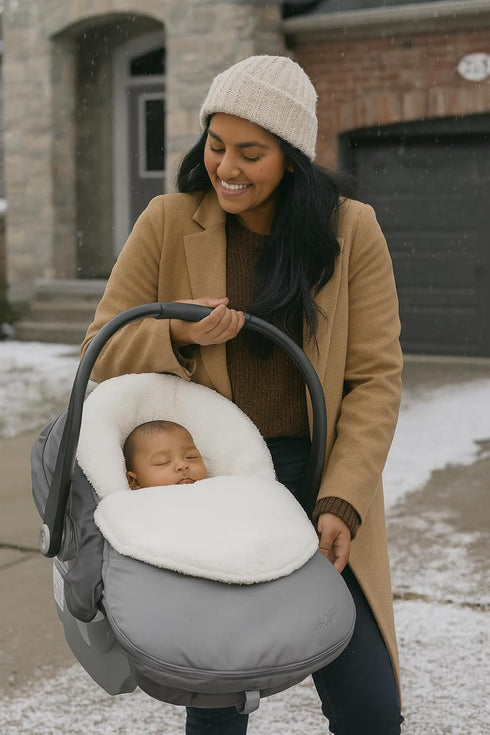 Grey Water-Resistant Cuddle Bag for Babies - Jolly Jumper