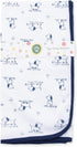Little Me Puppy Toile Swaddling Receiving Blanket for Baby Boys