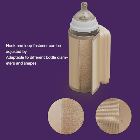 BTSEURY Bottle Warmer, Baby Milk Bottle Warmer, USB Rechargeable Temperature Control Portable Universal Travel Baby