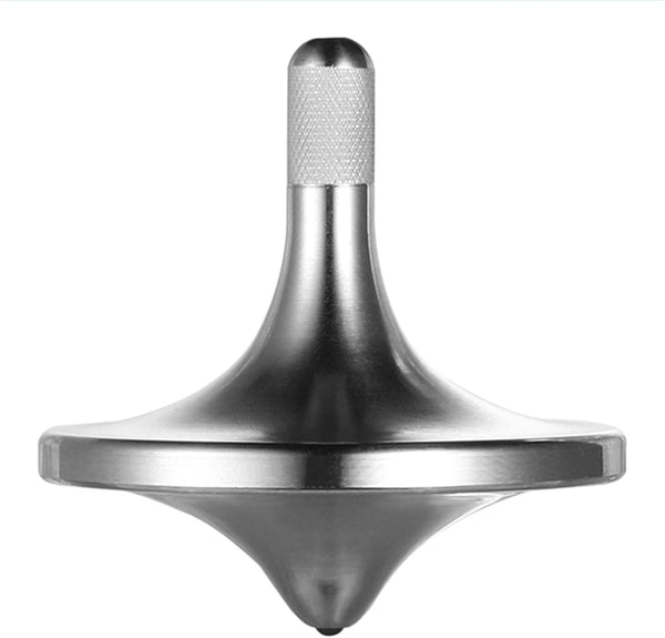 Stainless Steel Spinning Top, Premium Metal Desk EDC Fidget Toy, Perfect Balance, Spins Over 6 Minutes, Great Value