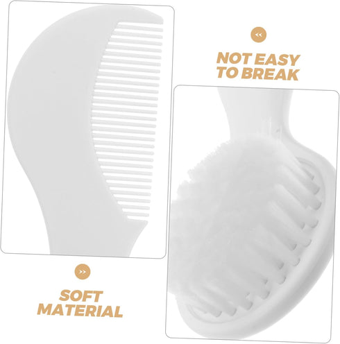 Set SUPVOX Newborn Brush and Comb Soft Bristle Hair Brush Grooming Kit for Toddlers