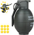 Toy Hand Grenade for CS Battle Game with 9 Foam Ammo, Green Tactical Grenade Toy for Age 14 and Up