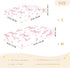 CZXW 52" 28" Pink Bows Hearts Crib Sheets Fitted x Natural Cotton Soft & Breathable for Baby Crib Mattress