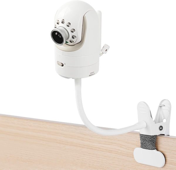 Flexible Baby Monitor Clip Camera Mount Compatible with Infant Optics DXR-8, Long Gooseneck Arm for Crib
