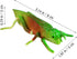 Toyvian 10pcs Plastic Grasshoppers, Insect Figures Toys, Fake Bugs Green for Insect Themed Party Children