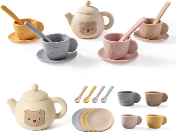 Tea Party Set for Little Girls 1-3 Kids Tea Set 14 Pcs