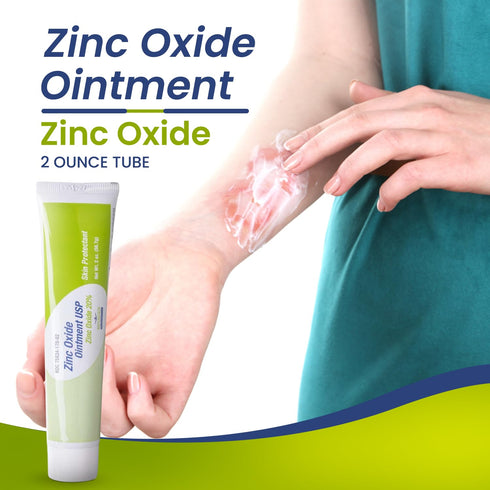 20% 2oz Nivagen Zinc Oxide Ointment USP | For Diaper Rash, Chafed Skin, Protects From Wetness, Relief From Poison Ivy