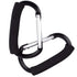 Aubcee 2 Packs Large Stroller Hooks, Aluminum Grocery Bag Handle Organizer Hook or Diaper Bags Holder- Black