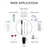 Set Free,3 Silicone Cleaning Brush Kit,Water Bottle and Straw Cleaner Brush for Tumbler,Baby Bottle,Breast Pump