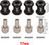 INJORA RC Hex Hub Extension, 12mm Brass Wheels Hex Drive Adapter for 1/10 RC Crawler Axial SCX10 90046 D90 (17mm)