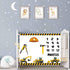 Construction Vehicle Baby Monthly Milestone Blanket, 48x40in Soft Flannel Hard Hat Tool Hammer Blanket for Newborn Gift