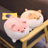 Levenkeness Soft Fat Pig Plush Hugging Pillow, Cute Piggy Stuffed Animal Doll, Brown, 15.7"