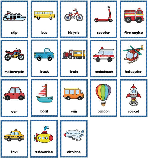 Lachilly English Words Learning Flashcards, 10 Cards with 18 High Frequency Words for Kindergarten Teaching Materials