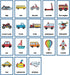 Lachilly English Words Learning Flashcards, 10 Cards with 18 High Frequency Words for Kindergarten Teaching Materials