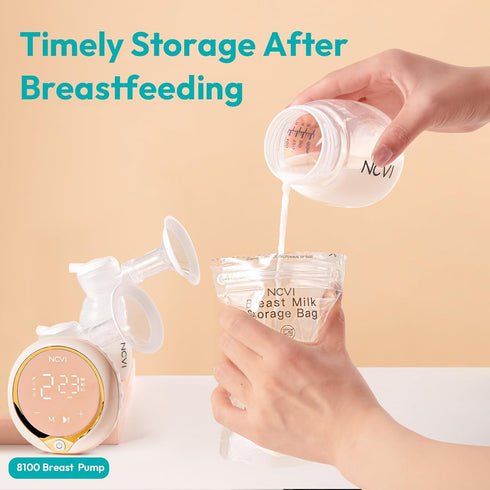180 Count 7oz NCVI Breastmilk Storage Bags, Milk Storage Bags for Breastfeeding, Breast Milk Storage Bags