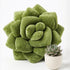 16" 3D Green Philosophy Co. Succulent Pillow Soft Decorative Flower Throw Pillow, Unique Olive Green Plush Flower