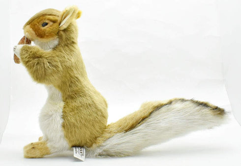Hansa Brown Squirrel with Nut Plush - 9"