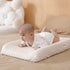 Solid Changing Table Pad Cover, Fits 32"/34''x16" Contoured Diaper Pad, Ultra Soft Cozy Minky Dots (Beige)