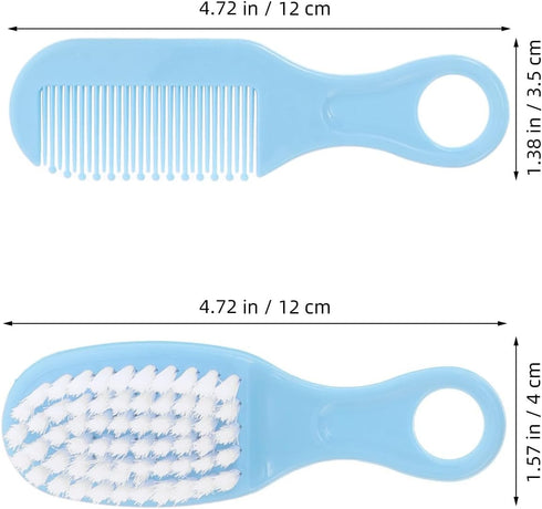 MUELODSIC 5 Sets Set Scalp Brush and Comb for Newborns with Soft Bristles for Cradle Scalp Treatment, Bathing and Hair