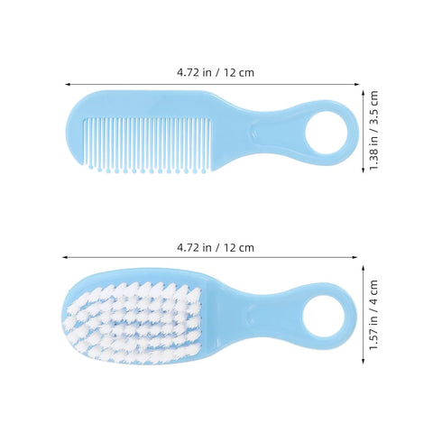 Set 5 Sets BESPORTBLE Grooming Comb and Scalp Brush for Newborns with Soft Bristles, Cradle Cap Comb Hair Care Kit