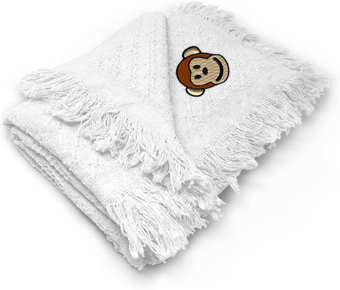 Fastasticdeals Nursery Bedding Baby Blankets for Boys & Girls Cute Monkey Face Cotton