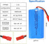 KBT 7.4V 2600mAh Li-ion Rechargeable Battery Pack, Red JST-2P Plug for Electronics, Toys, and RC Vehicles