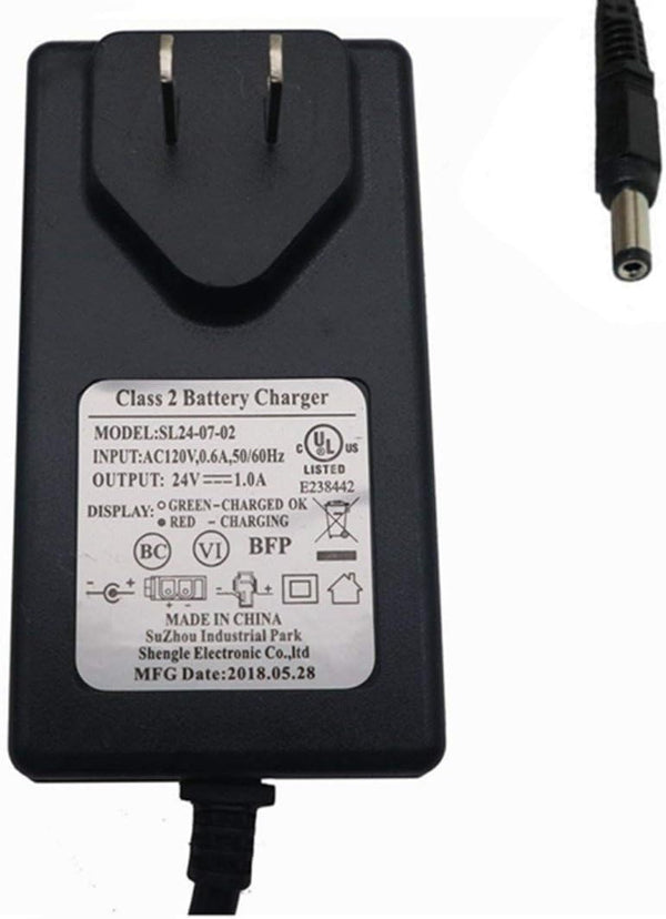 24V Battery Charger for Kids Ride On Car, 24Volt Charger for Princess Carriage, Toyota Tundra