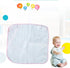 COMPUKAS 9pcs 30x30cm Burp Towels Cotton Small Square Kerchiefs High Density Water Absorption Soft Saliva Wipers