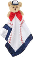 Bearington Collection Lil’ Slugger Snuggler Plush Baseball Lovey, 15 in Plush & Satin Security Blanket
