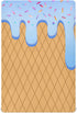 Pigsaly Crib Sheets Light Blue Gradient Ice Cream Drip Baby Sheet for Standard