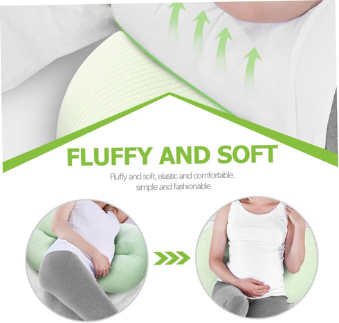 Multifunctional Shaped Maternity Support Pillow for Pregnant Women Lumbar Waist Cushion for Side Sleeping Ergonomic