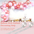Tinabless Balloon Decorating Strip Kit for Garland, 32Ft Balloon Tape Strip, 1 Tying Tool, 100 Dot Glue & 15 Balloons
