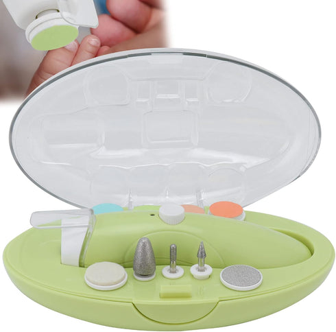 Trimmer Quiet Electric Nail with LED Light & Guard Gentle Cordless Nail Clippers for Infants, Toddlers & Newborns (Soft